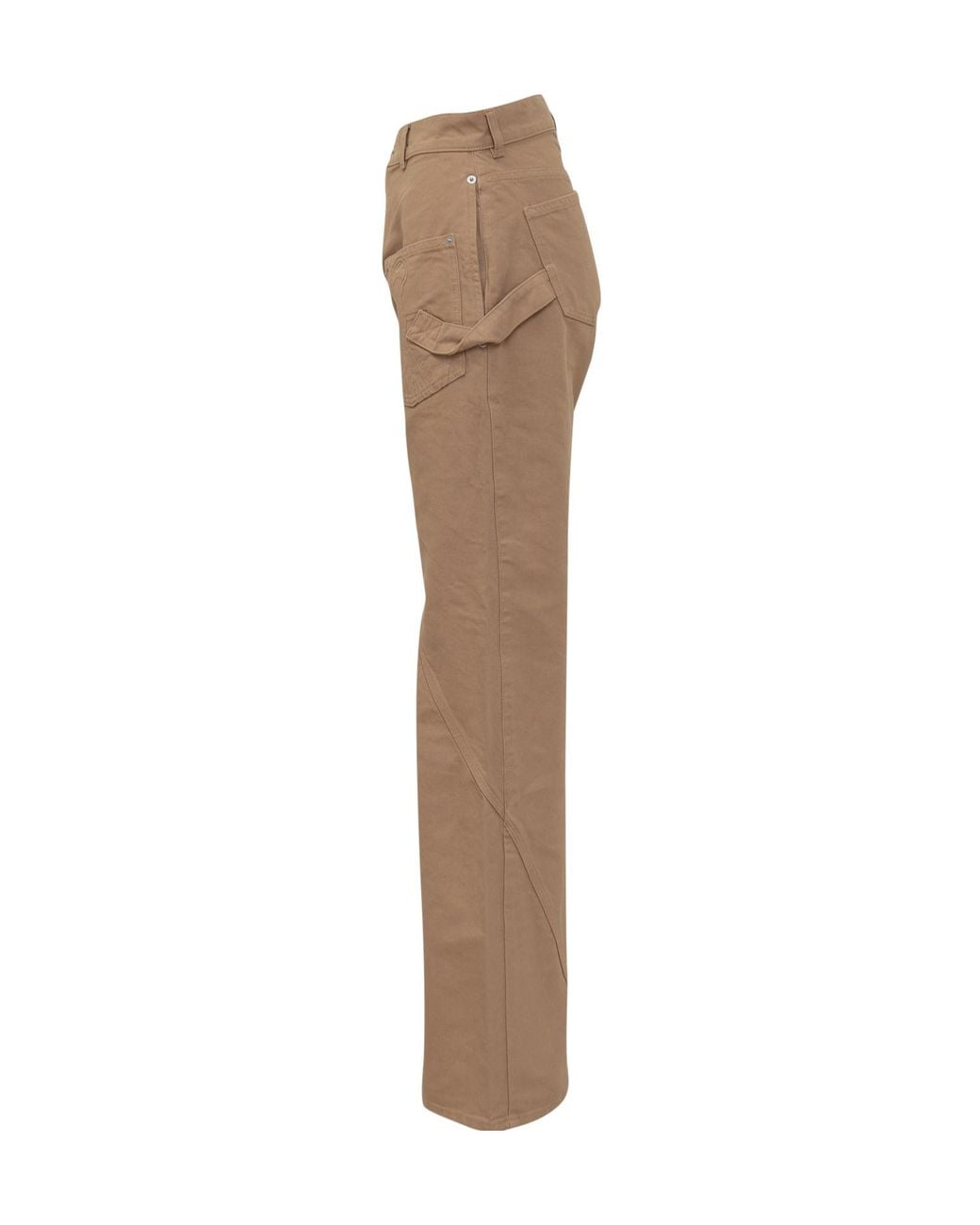 J.W. Anderson Natural Jw Anderson Twisted Wide Leg Workwear Jeans