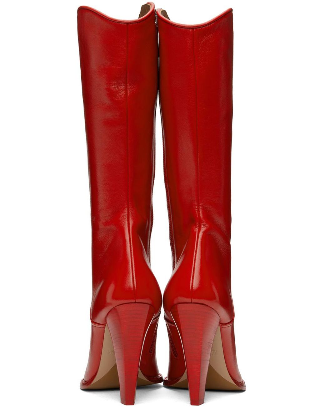 Paris Texas Red Nadia Pointed-Toe Boots