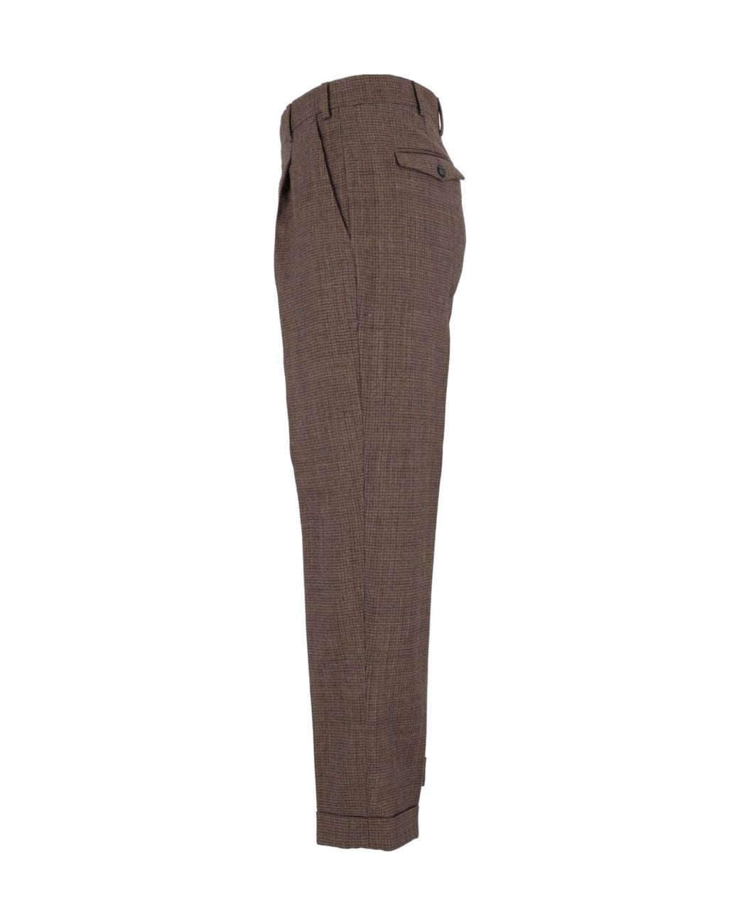 PT01 Gray Casual Trousers With Belt Loops for men