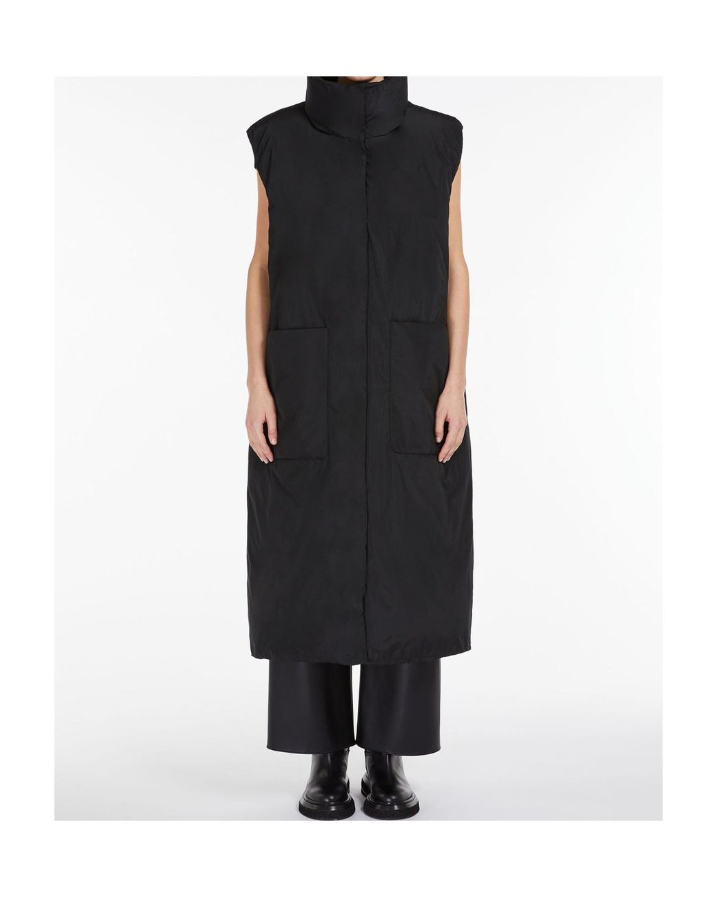 Max Mara Black The Cube Buttoned Sleeveless Gilet
