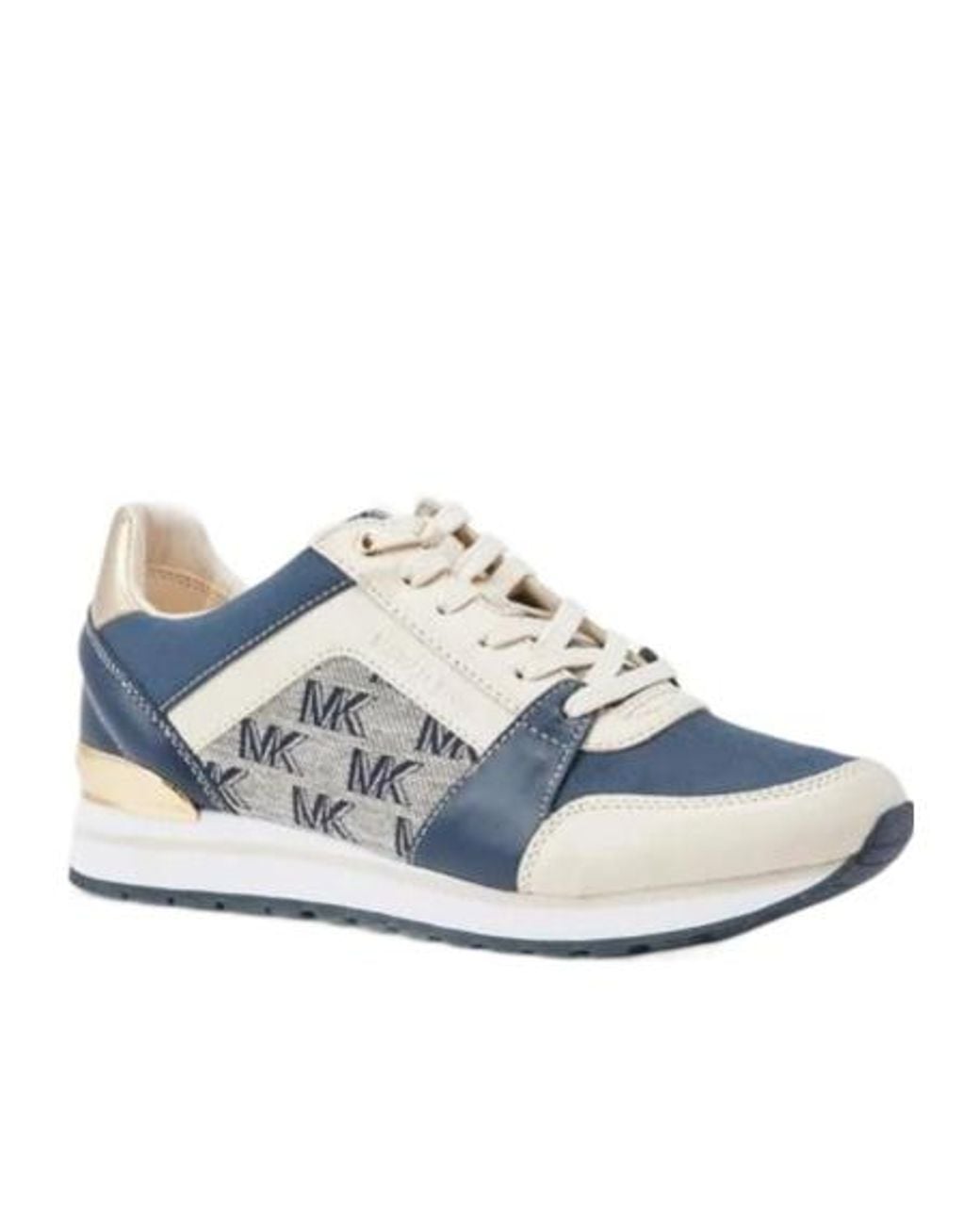Michael Kors Blue Logo Lace-Up Sneakers