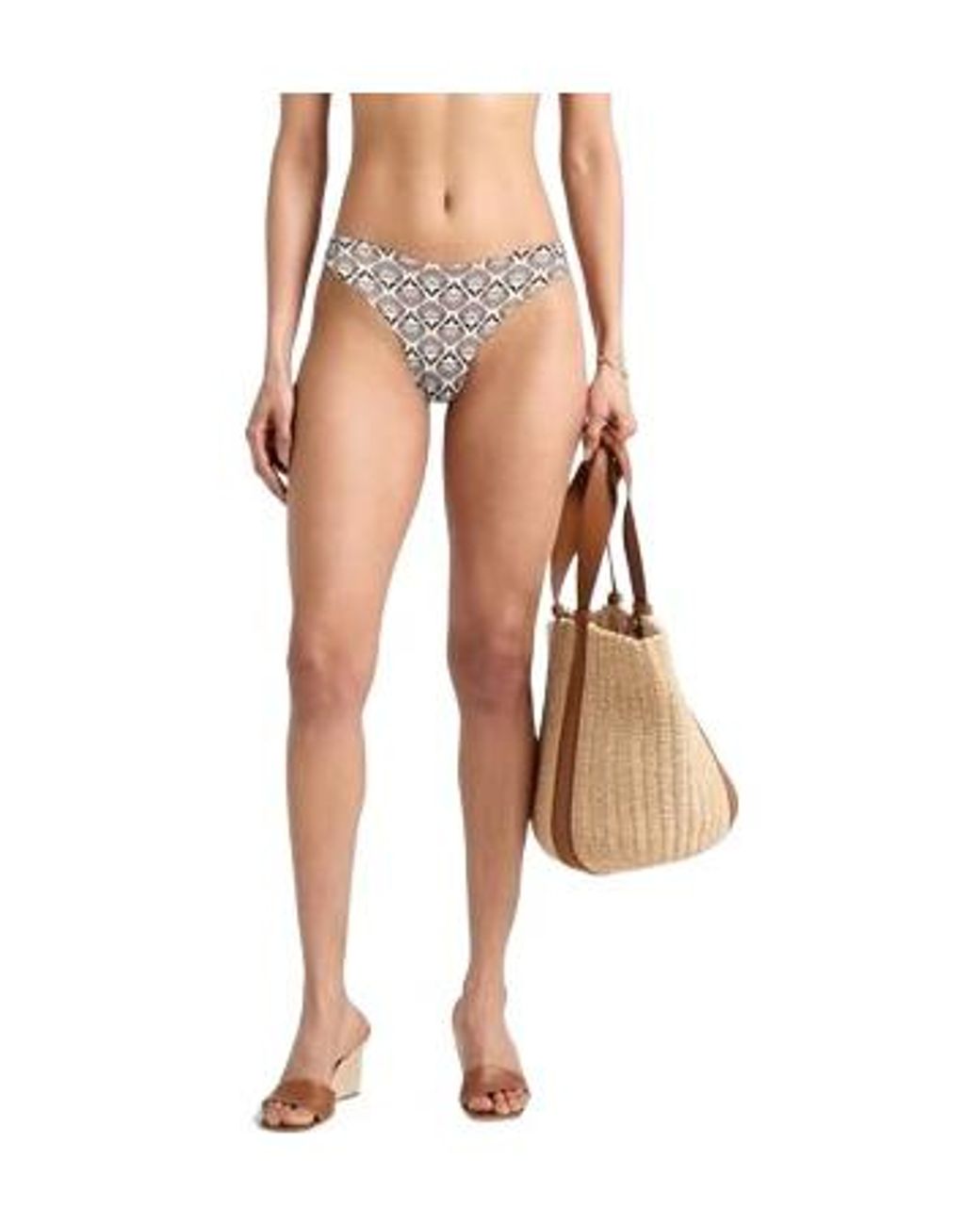 Max Mara White Multicolour Bikini Bottoms