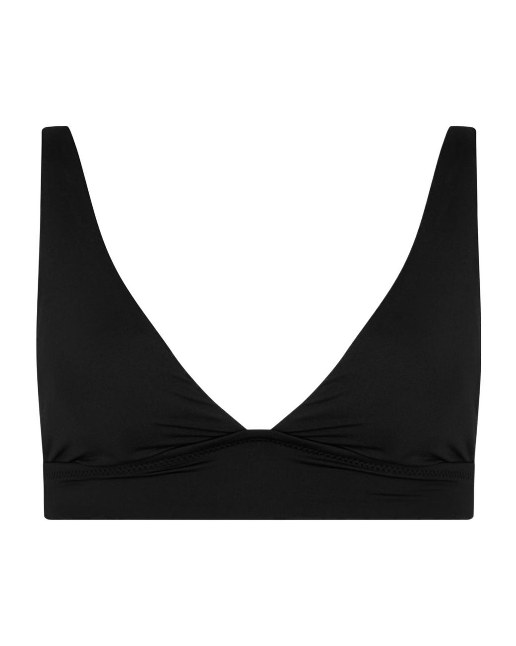 Polo Ralph Lauren Black V-Neck Bikini Top