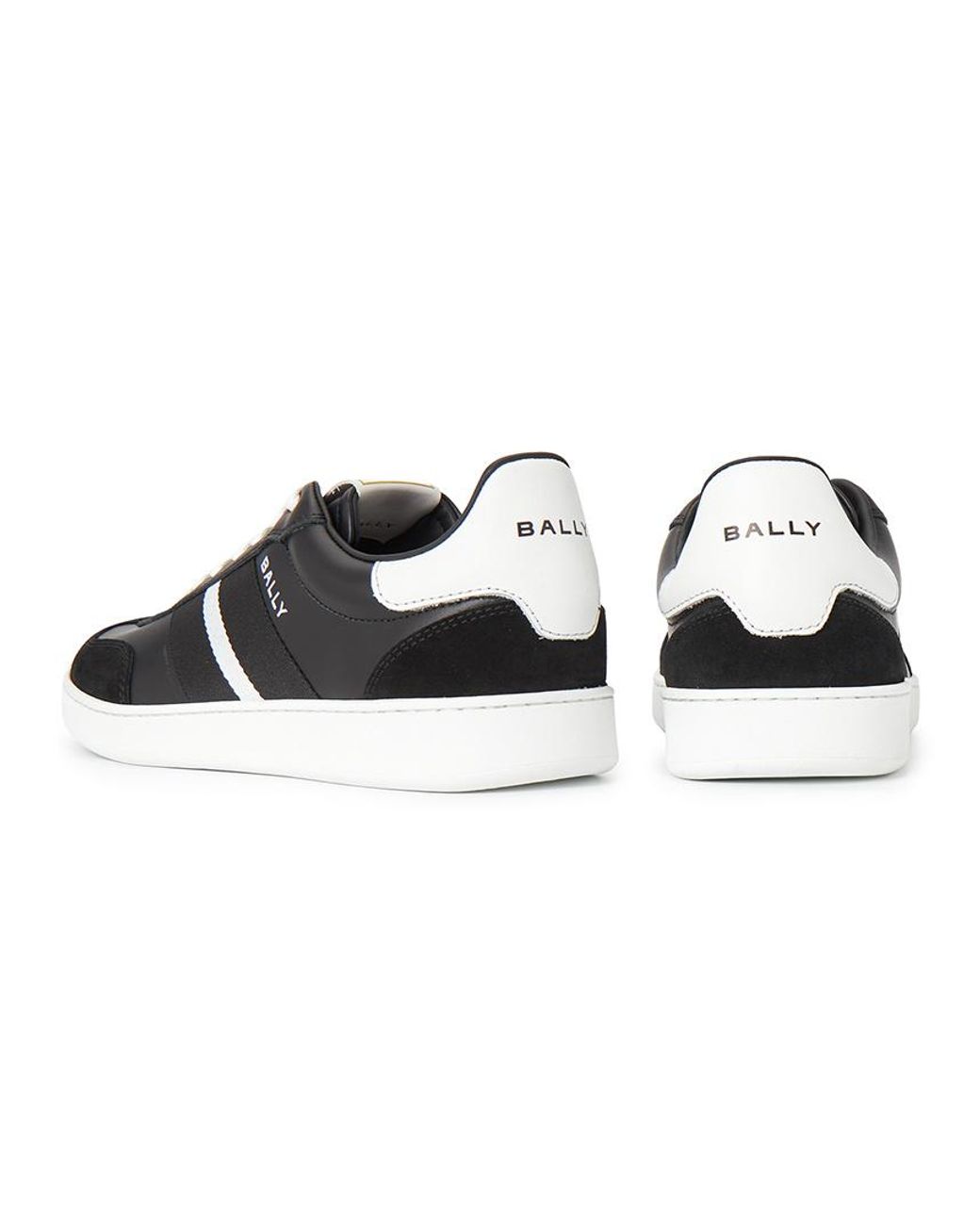 Bally Black Lace-Up Sneakers for men