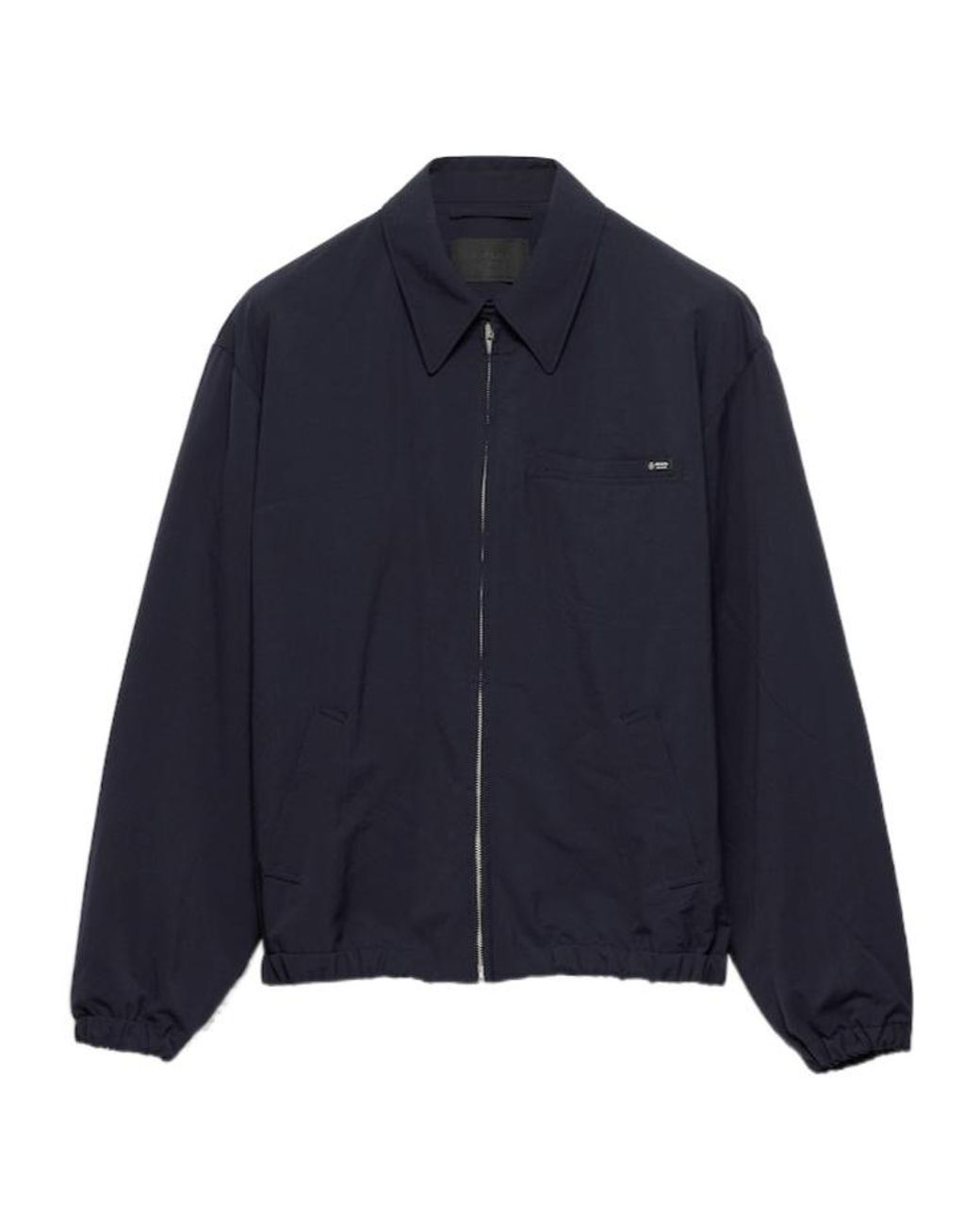 Prada Blue Zip-Up Bomber Jacket for men