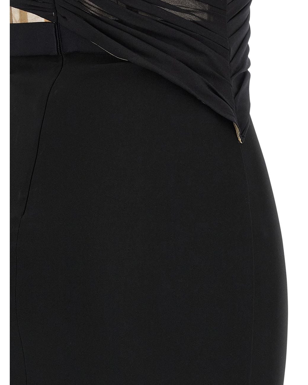 Nensi Dojaka Black Nensi Dojaki Panelled Maxi Dress