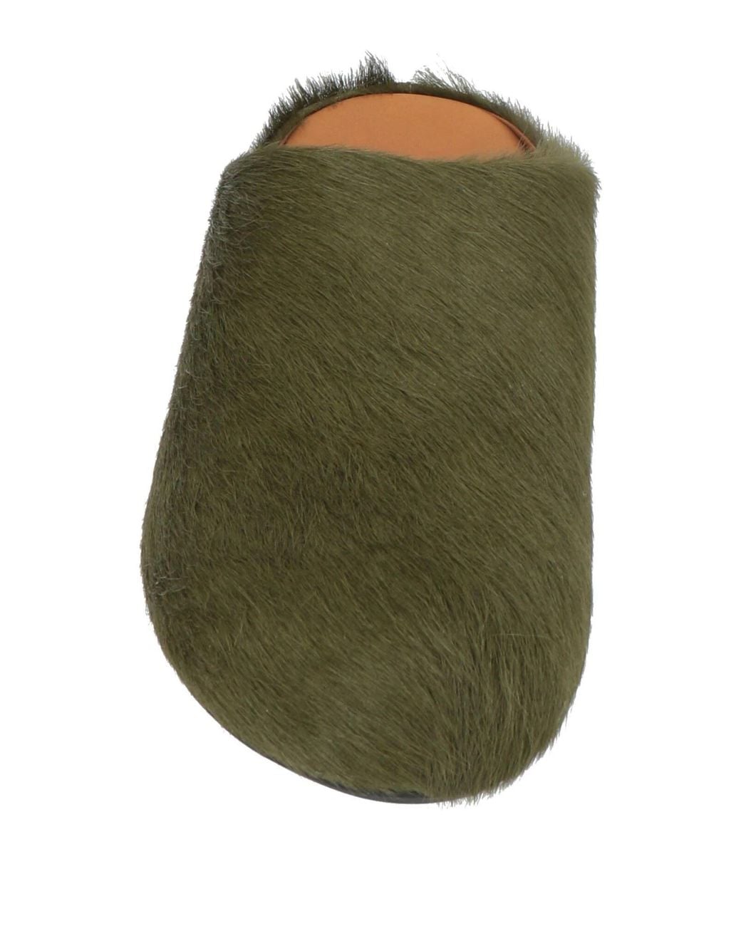 Marni Green Leather Mules