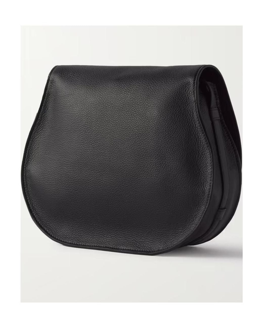 Chloé Black Chloé Marcie Medium Saddle Bag