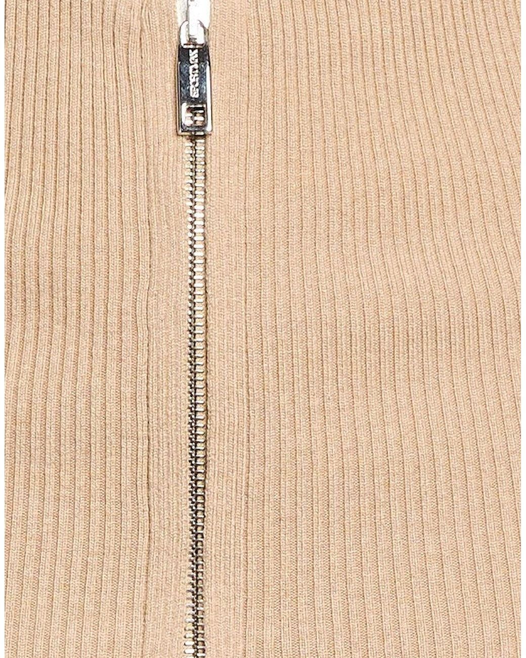 Sportmax Natural Knitted Midi Skirt