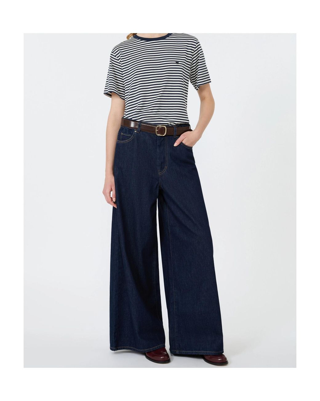 Weekend by Maxmara Blue Zattera Wide-Leg Jeans