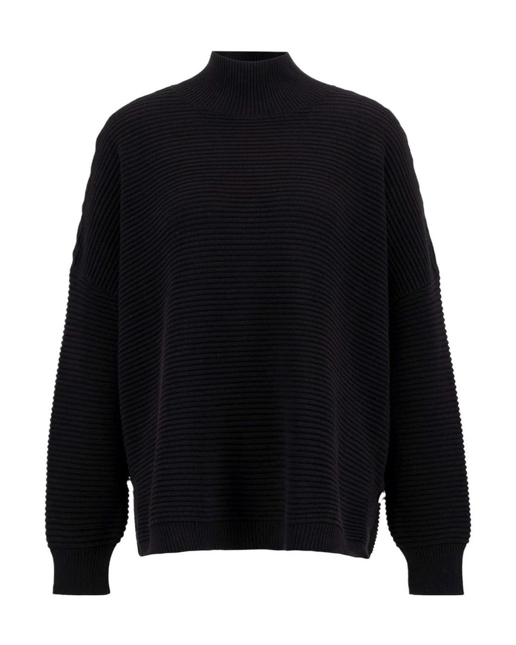 Barbour Blue Kaia Funnel-Neck Jumper