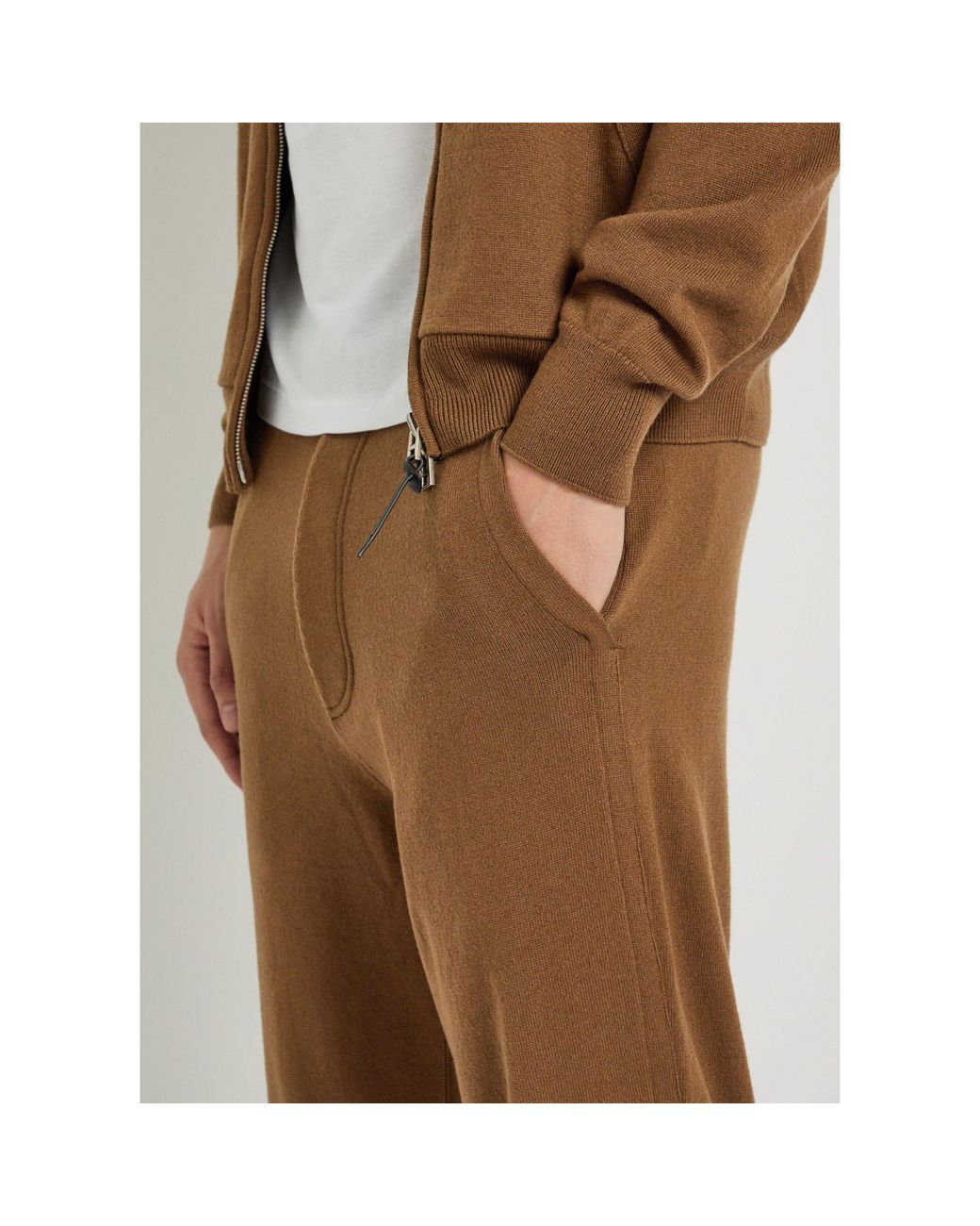 Tom Ford Brown Cashmere And Wool Casual Pants for men