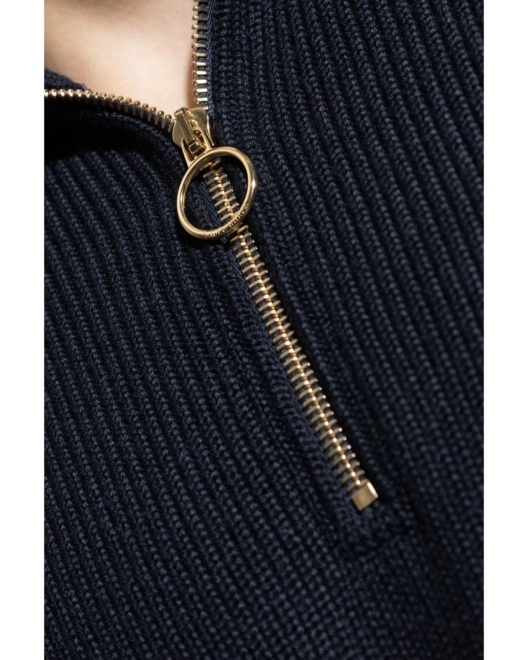 Paul & Shark Blue Zip-Neck Knitwear for men