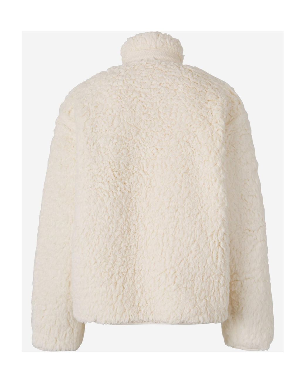 Jil Sander Natural High-Neck Zipped Jacket