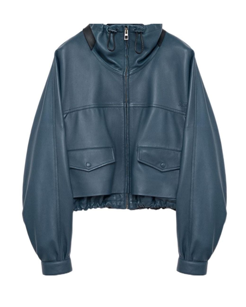 Loewe Blue High Collar Nappa Jacket