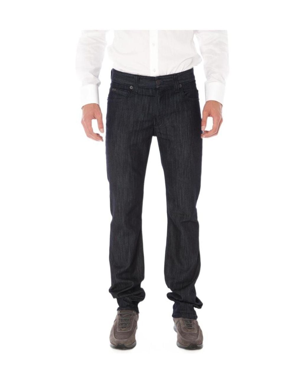 Armani Jeans Black Slim Cotton Jeans for men