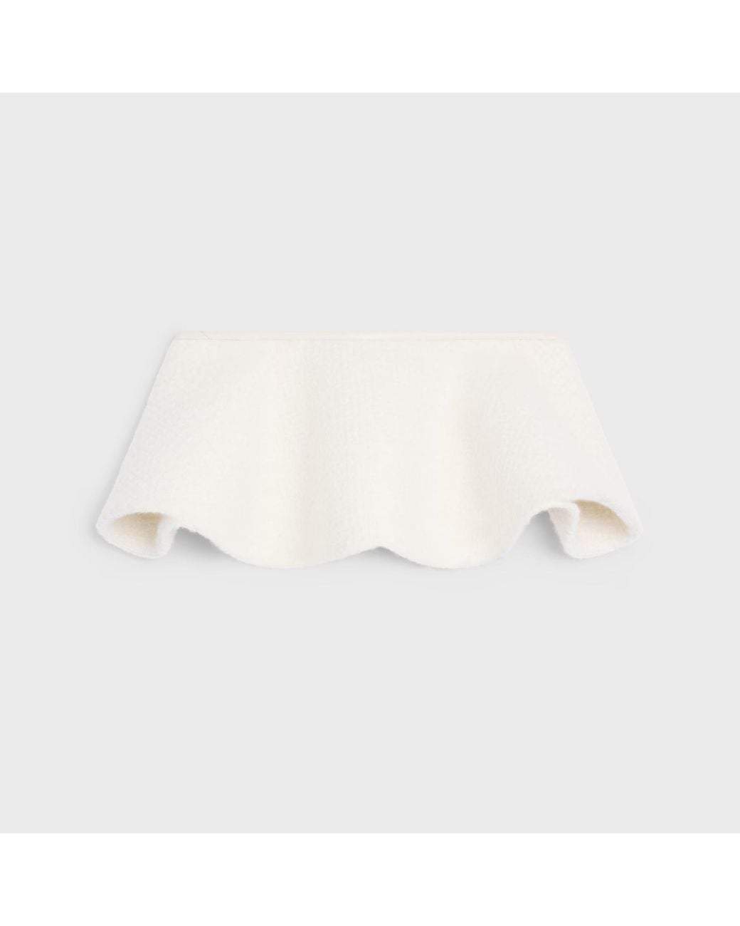 Céline White Peplum
