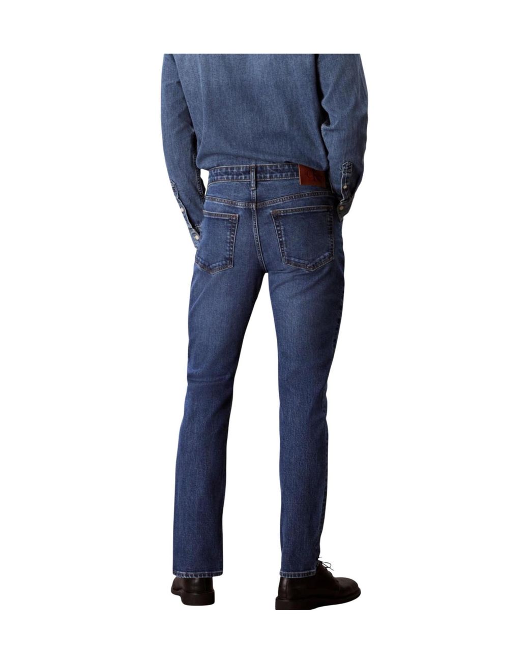 Calvin Klein Blue Straight Jeans for men
