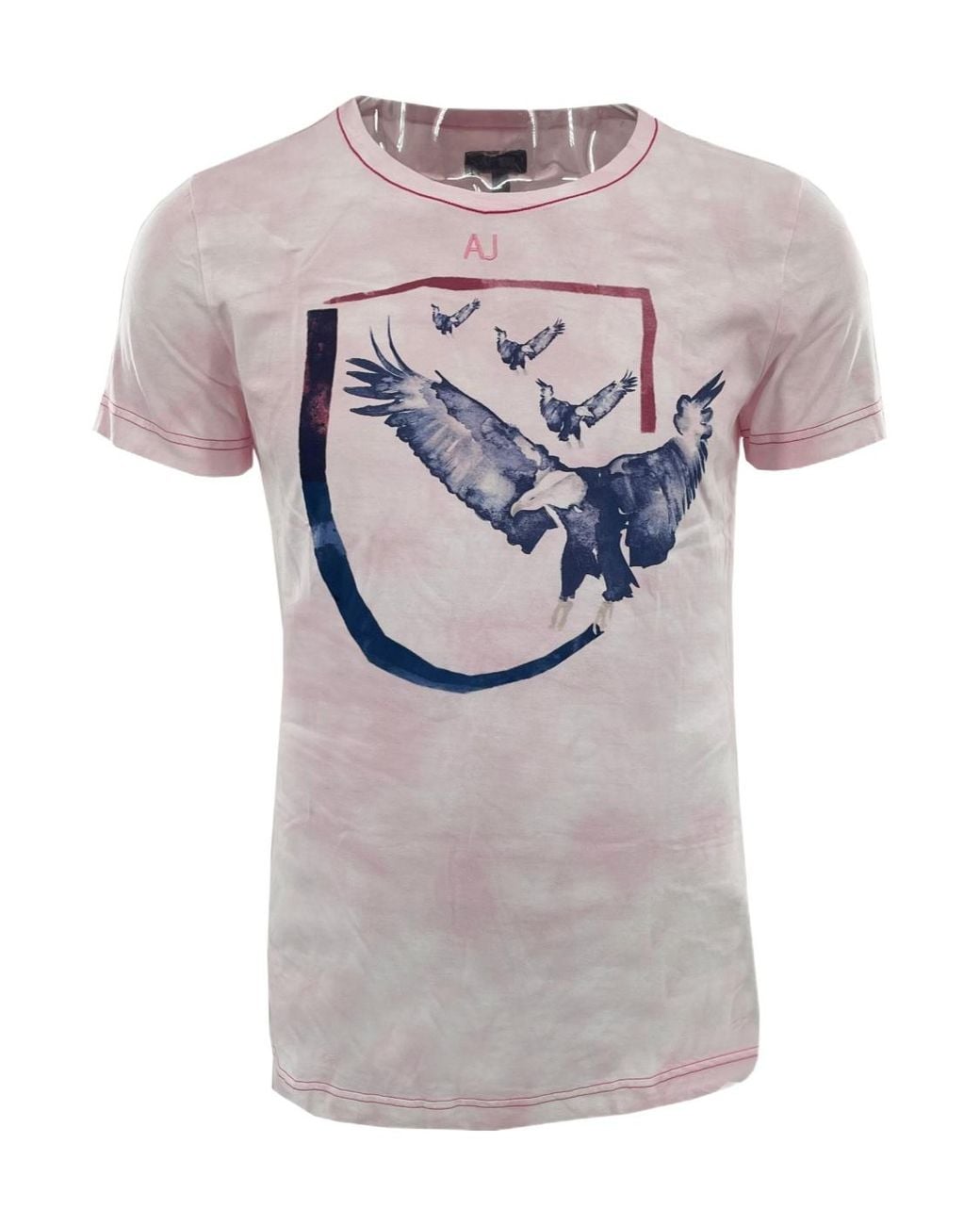 Armani Jeans Gray Item O-Neck Short-Sleeved T-Shirt for men