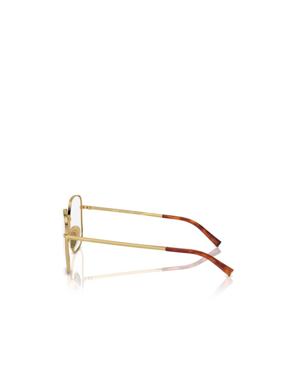 Prada Natural Eyewear Square Frame Glasses