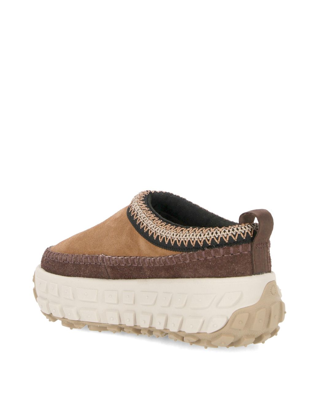 Ugg Brown Venture Daze Platform Contrast Stitched Slippers