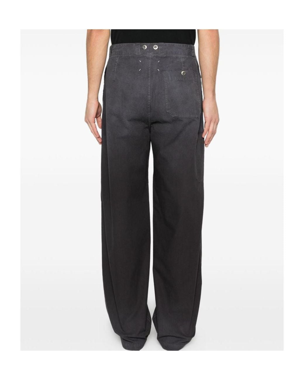 Maison Margiela Gray Straight Trousers for men