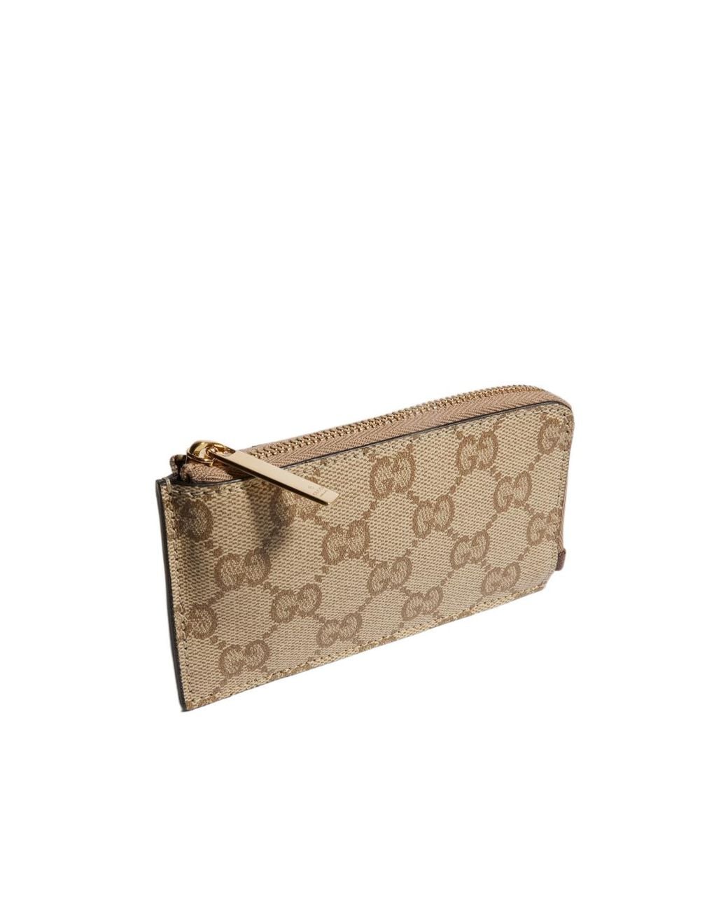 Gucci White Essence Classic Zip Key Case for men