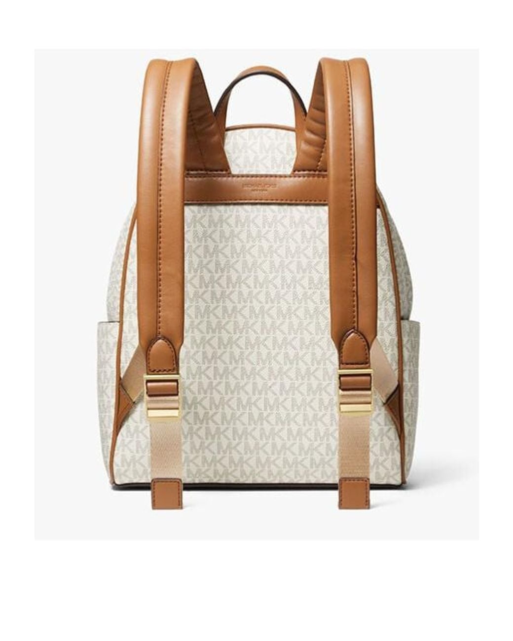 MICHAEL Michael Kors Natural Bex Medium Signature Logo Backpack
