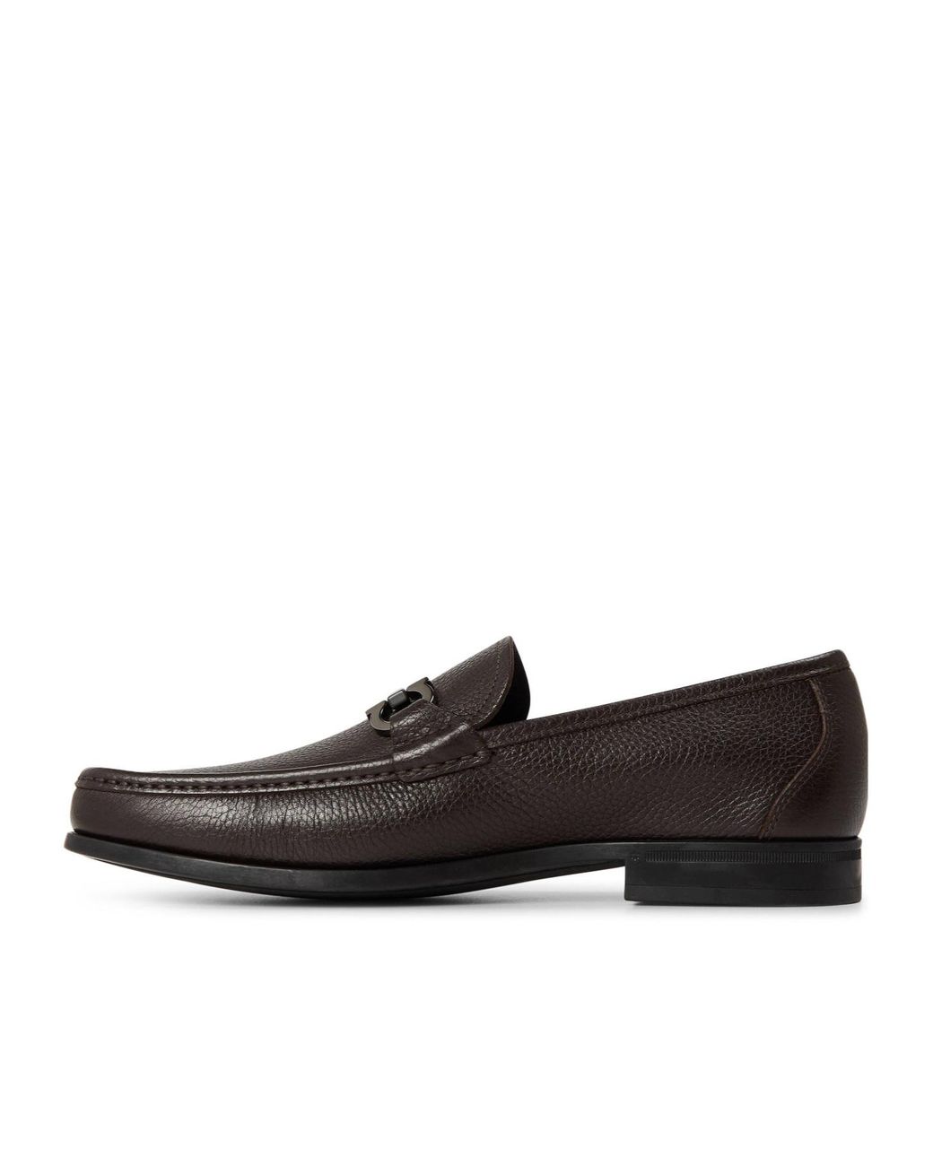 Ferragamo Black Grained Loafer for men
