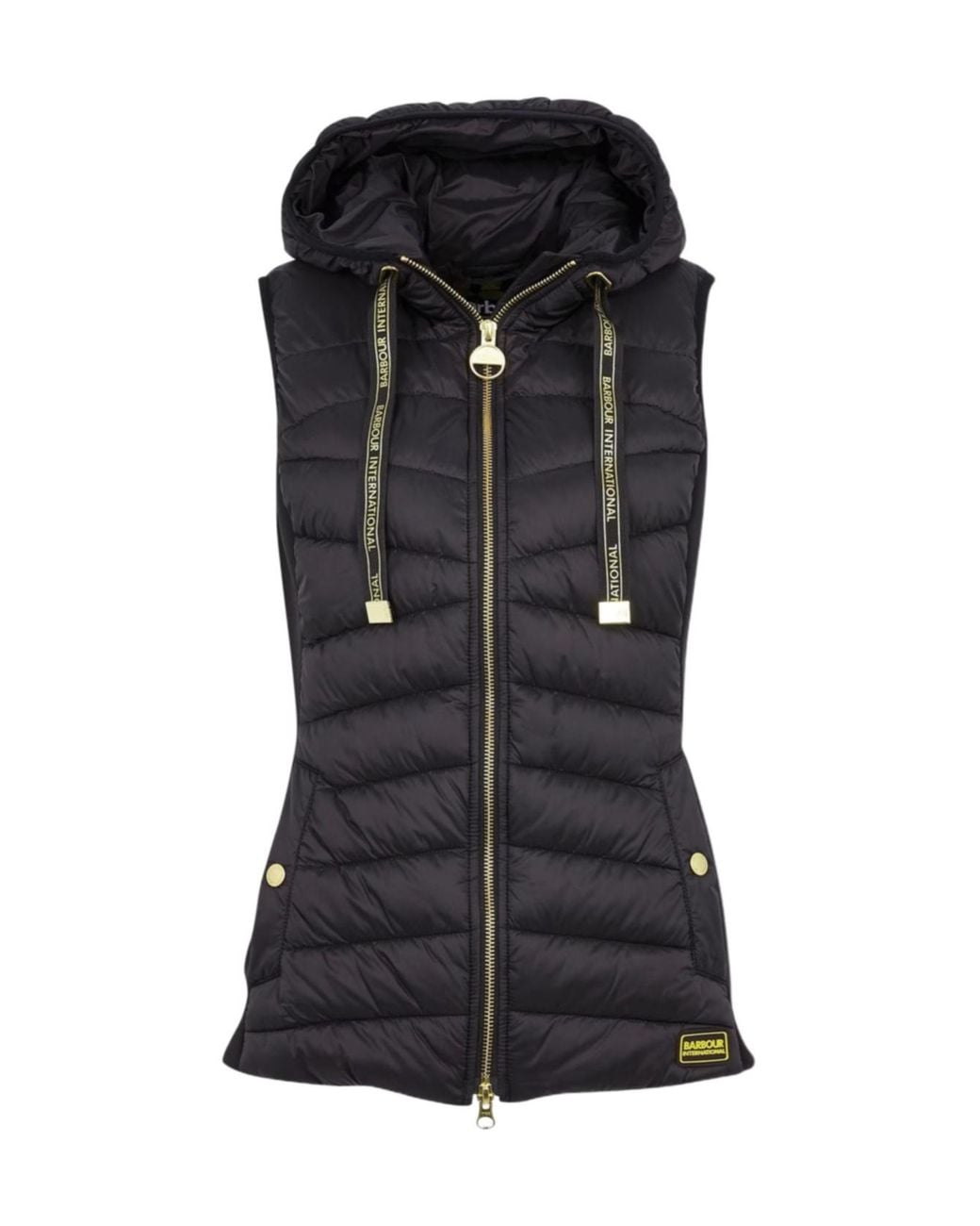 Barbour Black Grid Gilet
