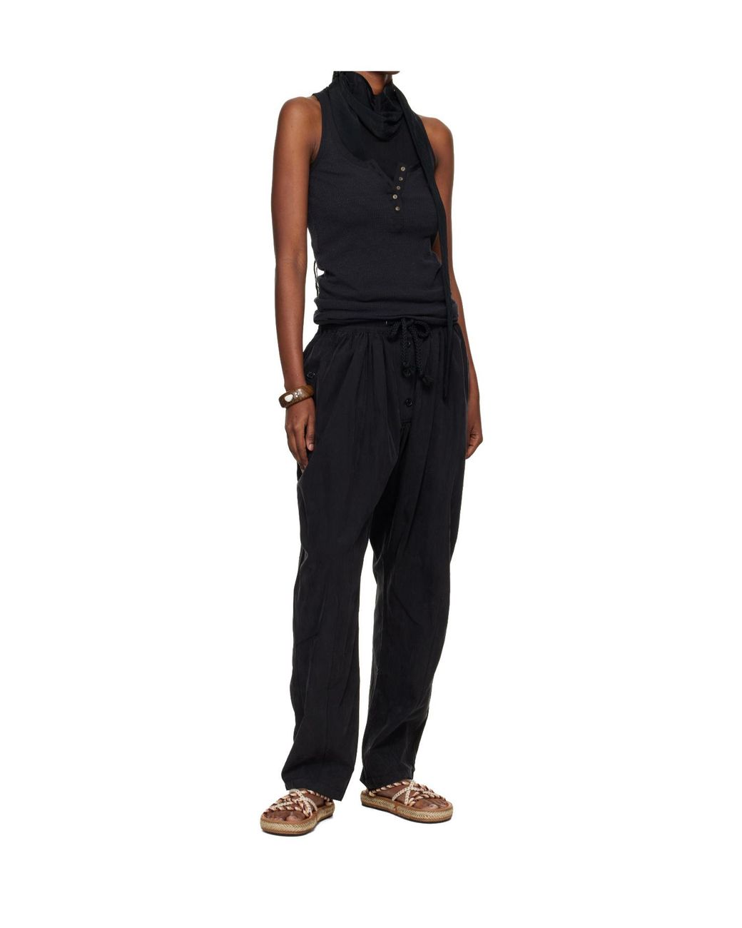 Isabel Marant Brown Kitza Open-Toe Flat Sandals