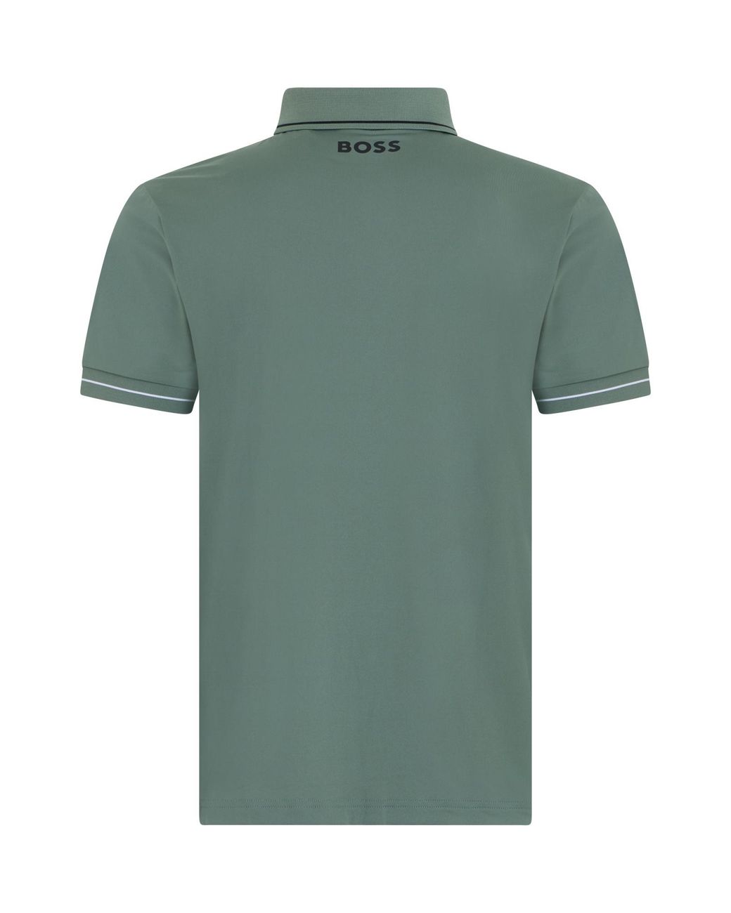 Boss Blue Boss Logo Trim Polo Shirt for men