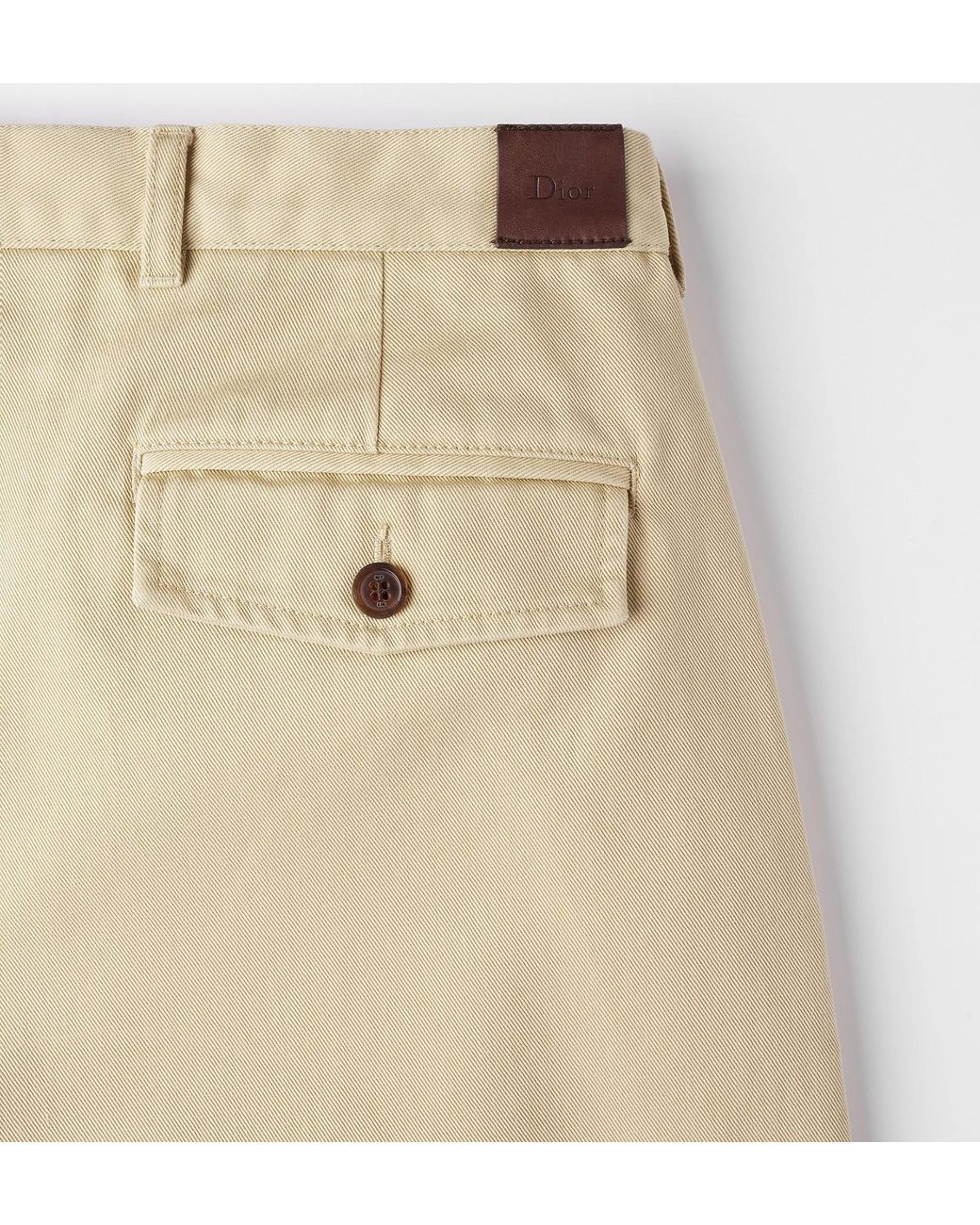 Dior Natural Pleated Chinos for men