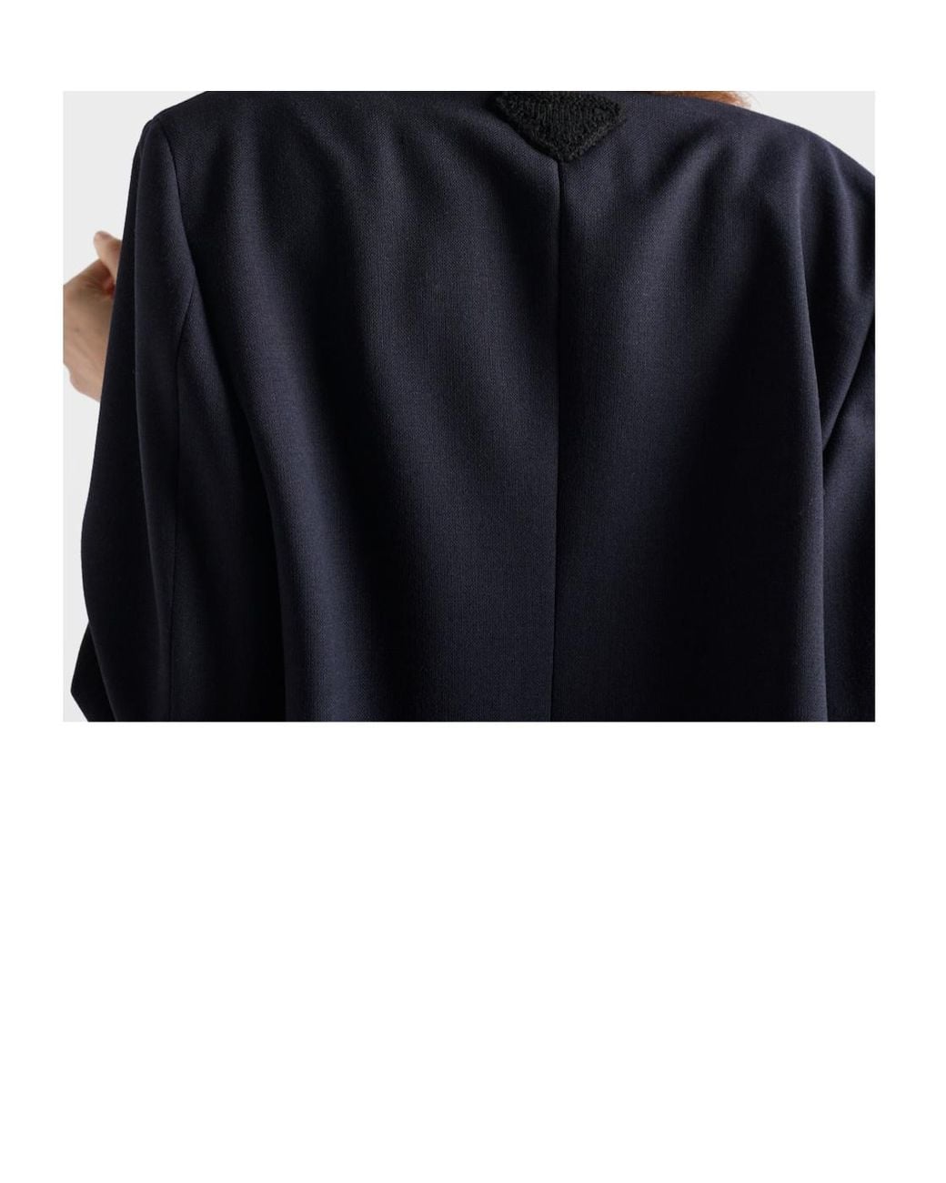 Prada Blue Single-Breasted Tailored Blazer