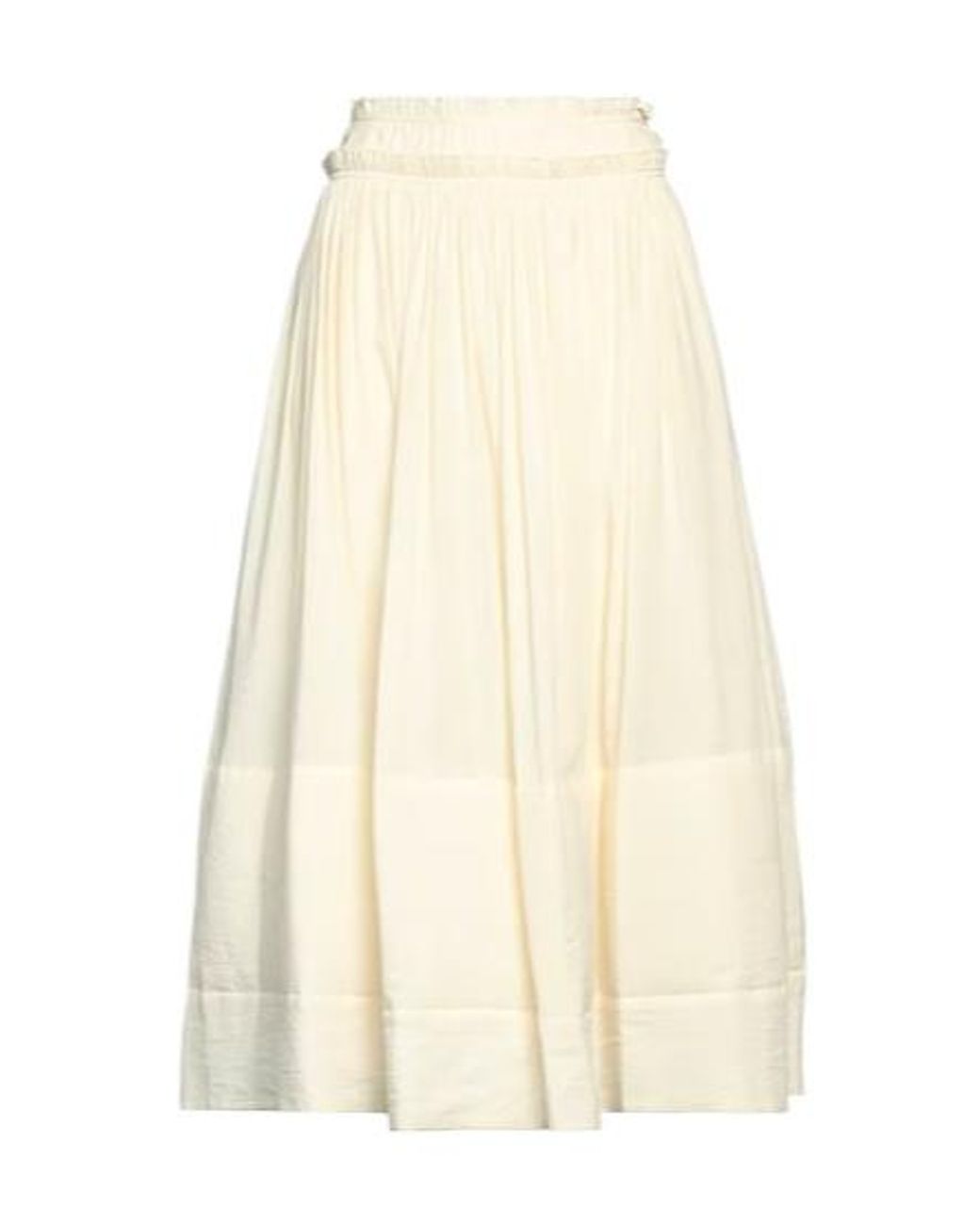 Tory Burch Natural Midi Skirts