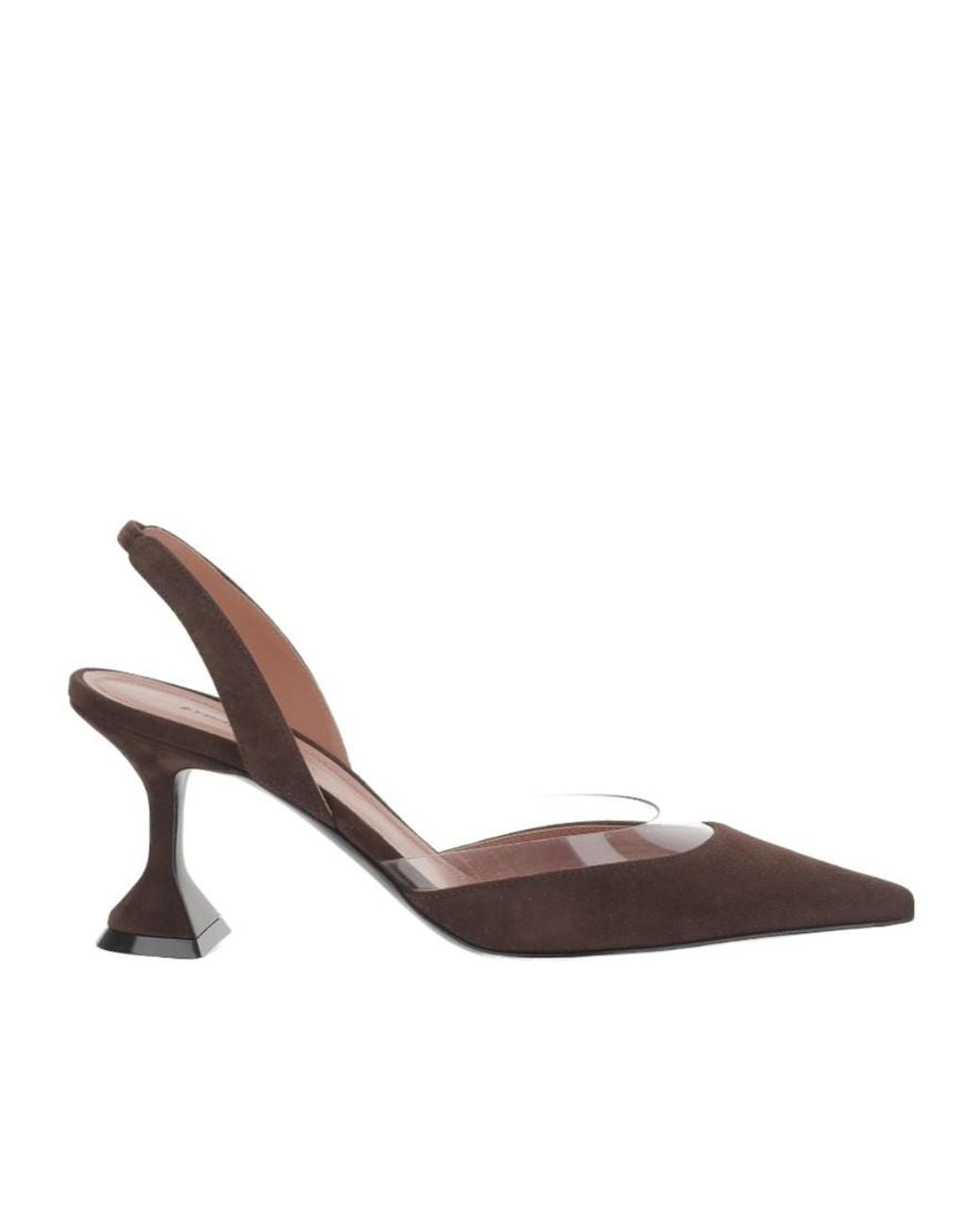 AMINA MUADDI Brown Lara Suede Slingbacks
