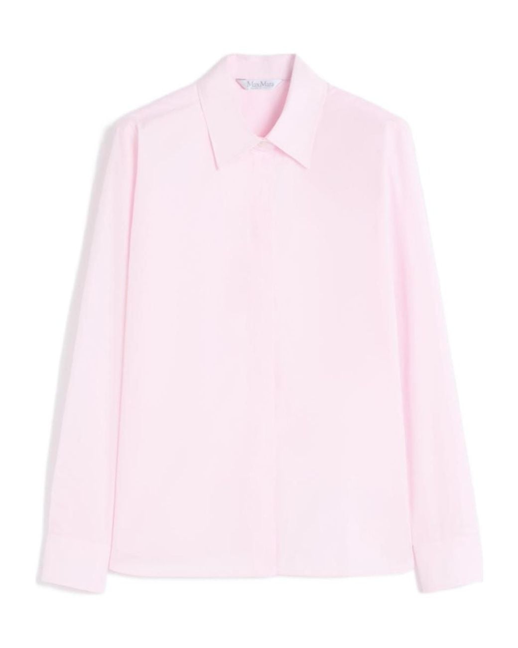 Max Mara Pink Maroso Button-Up Long-Sleeved Shirt
