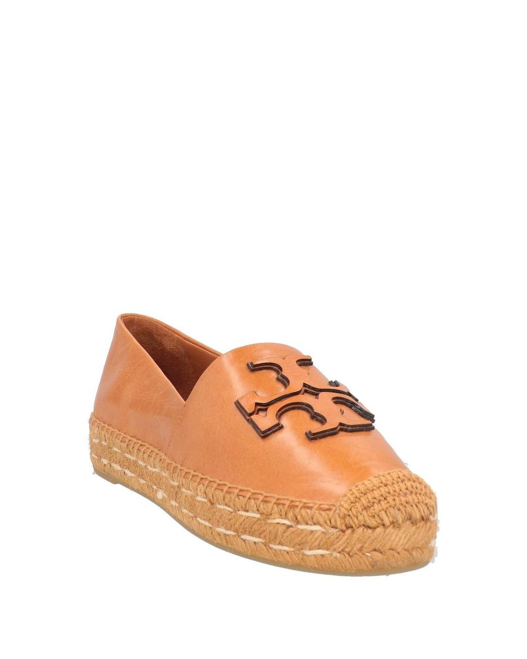 Tory Burch Brown Minimalist Versatile Leather Straw Shoes