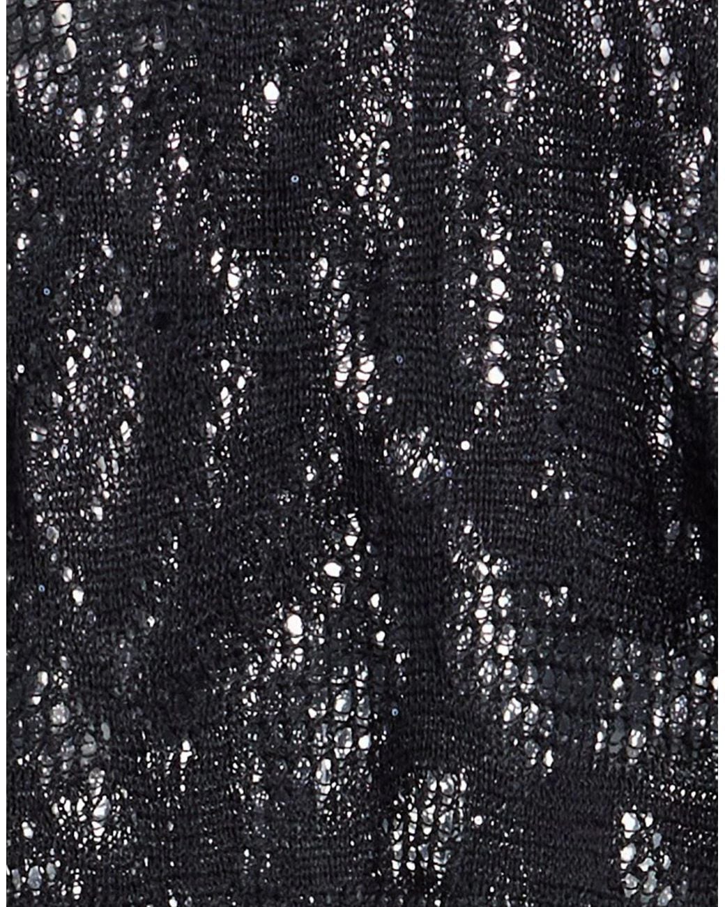 Brunello Cucinelli Black Open-Knit Jumpers