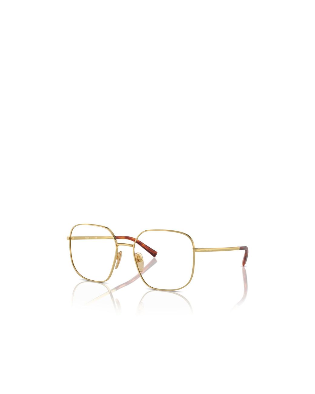 Prada Natural Eyewear Square Frame Glasses