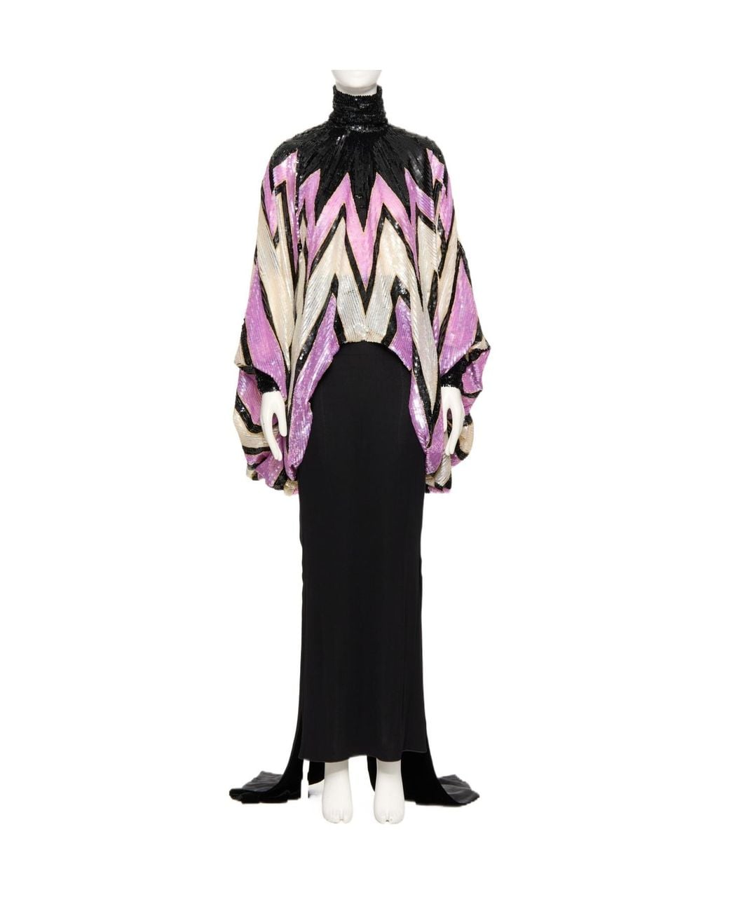 Valentino Red Long-Sleeved Dress