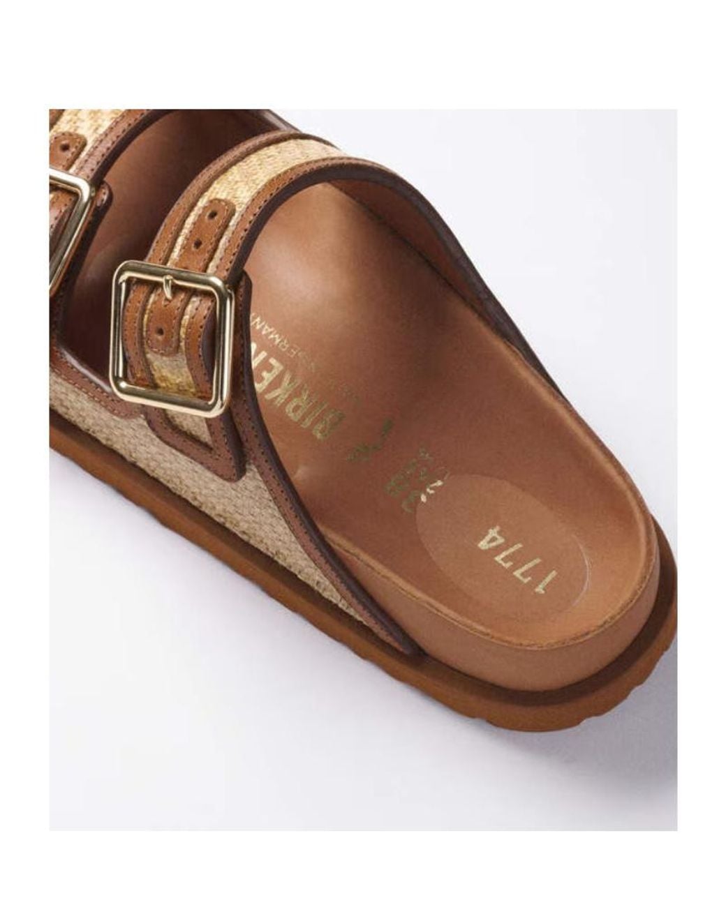 Birkenstock Brown Arizona Buckled Flat Sandals