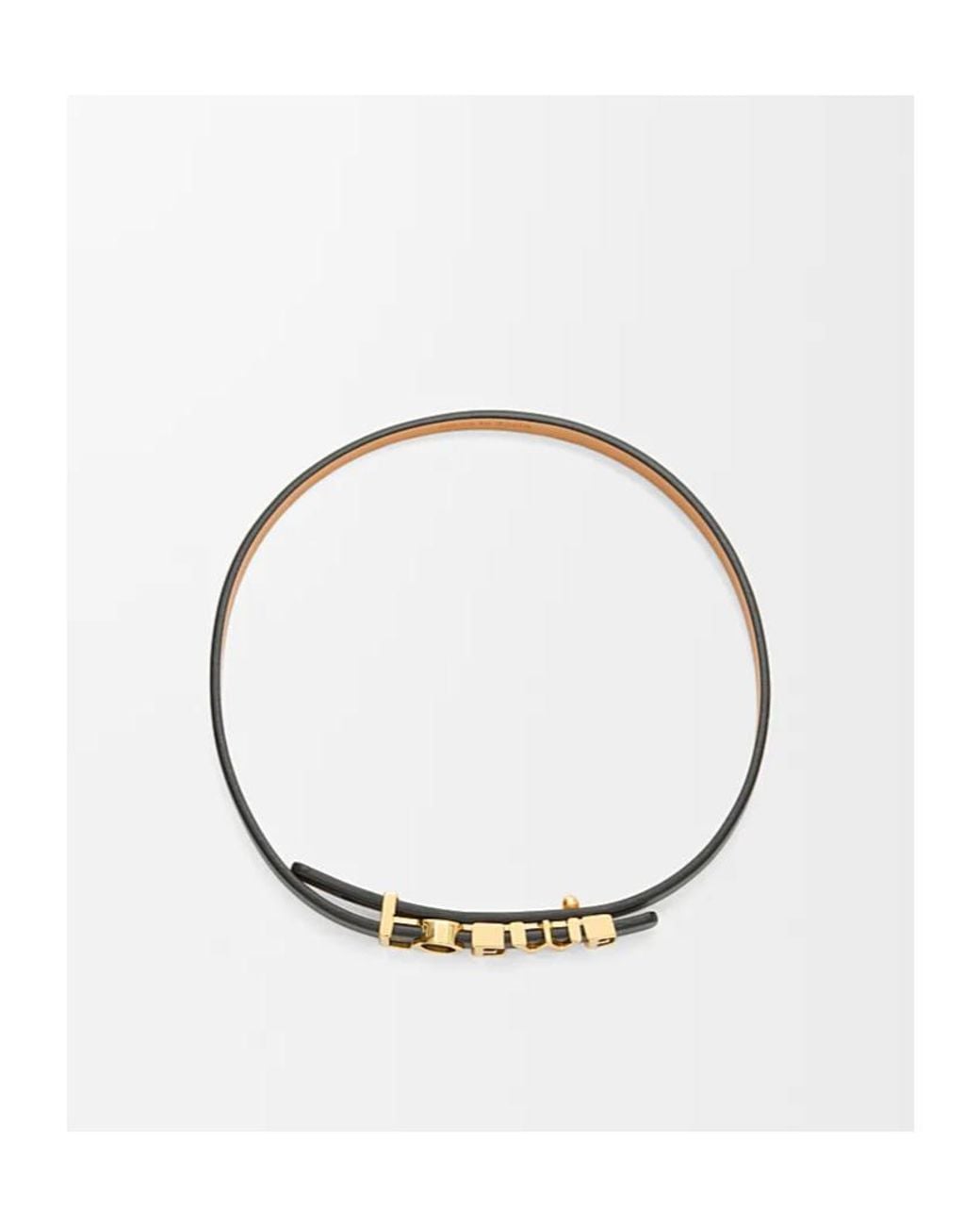 Loewe White Leather Bracelet