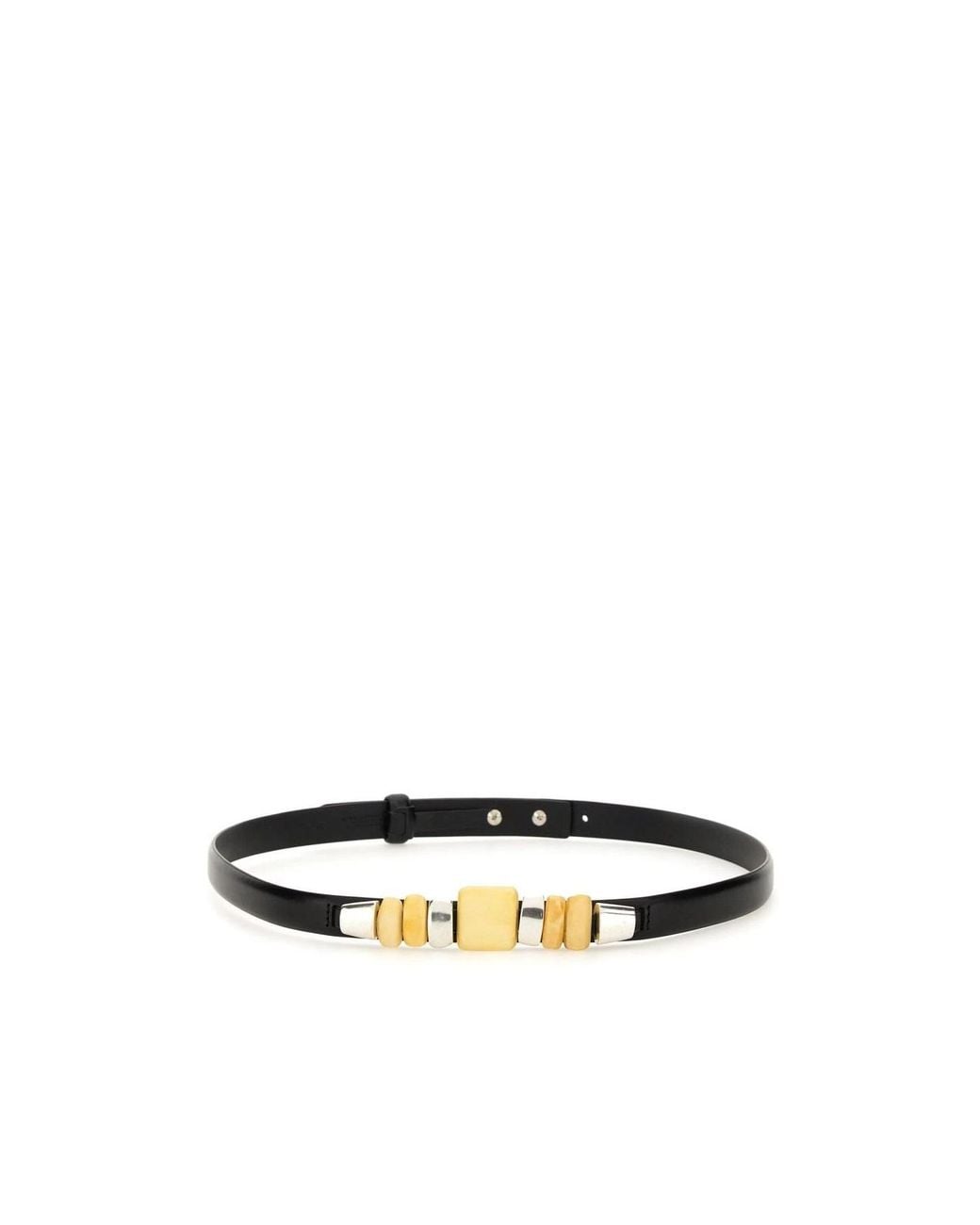 Isabel Marant White Raissa Bead Detailed Belt