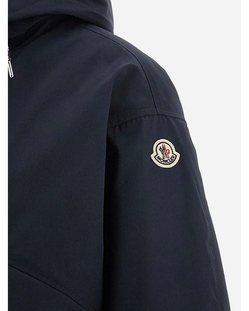 Moncler Blue Eucalyptus Hooded Short Jacket