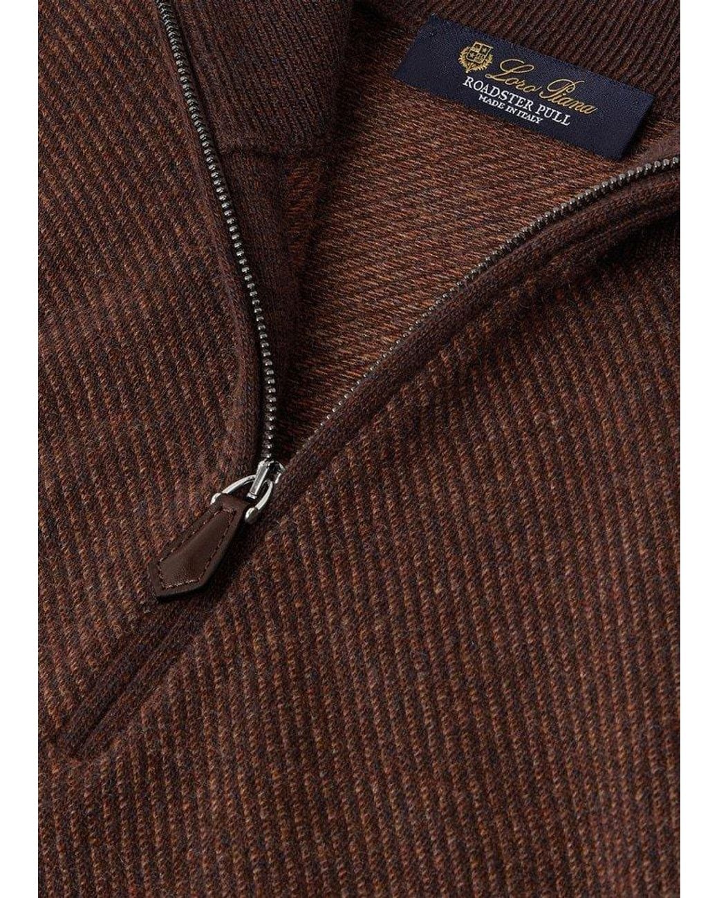 Loro Piana Brown Roadster Sweater for men