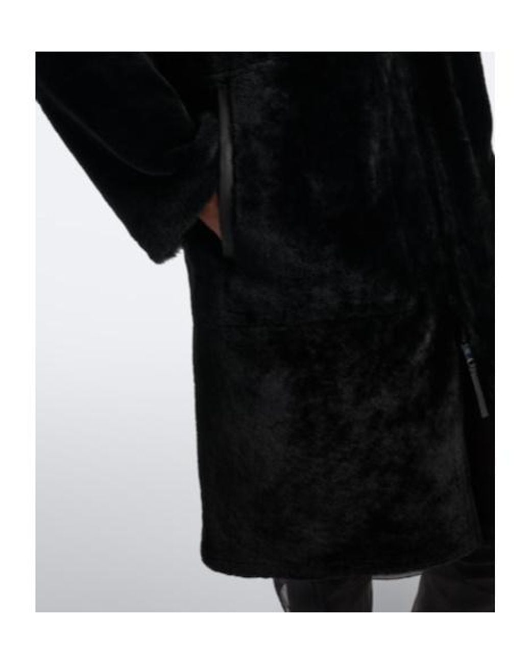 Joseph Black Double-Faced Wool Coat