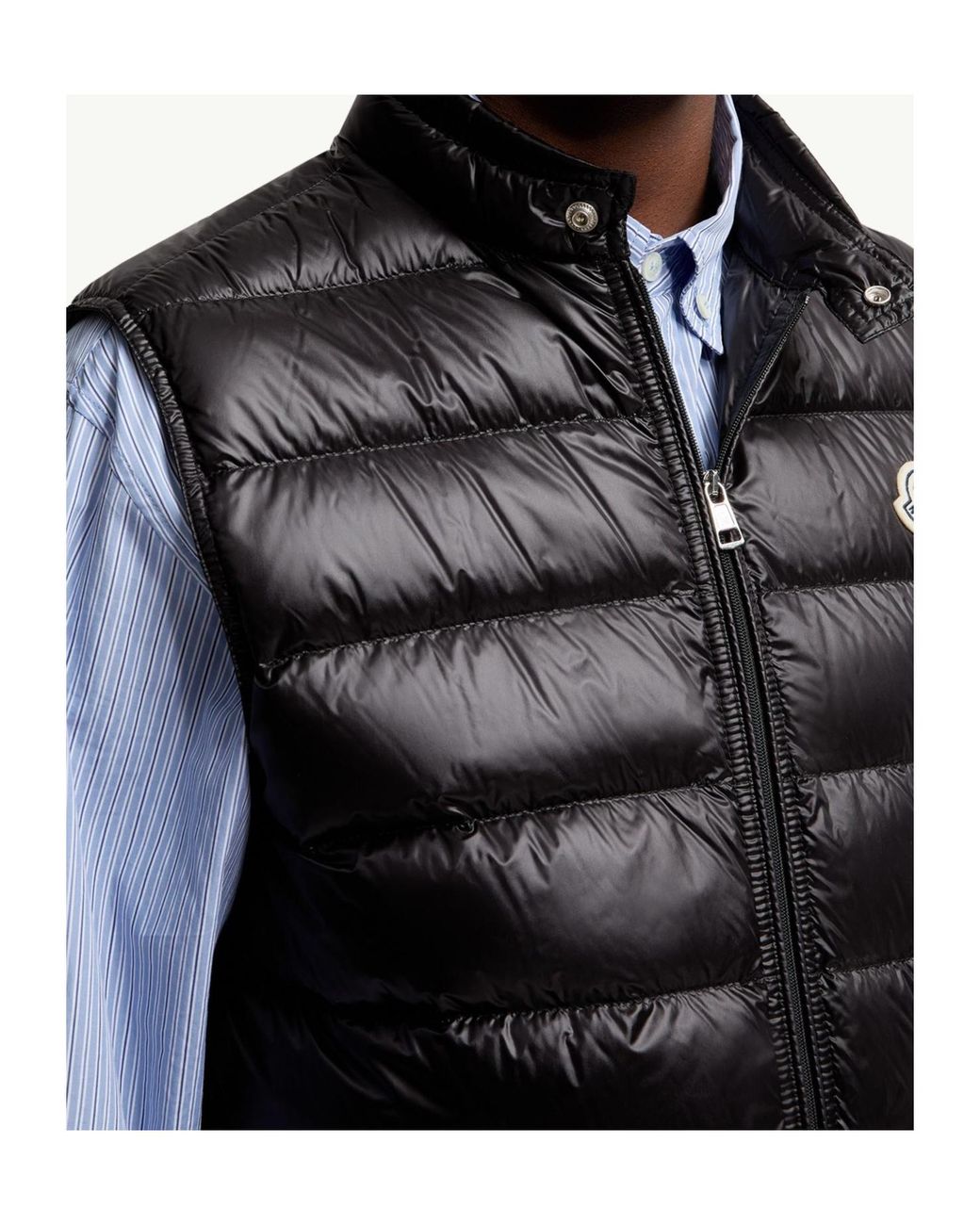 Moncler Black Vests for men