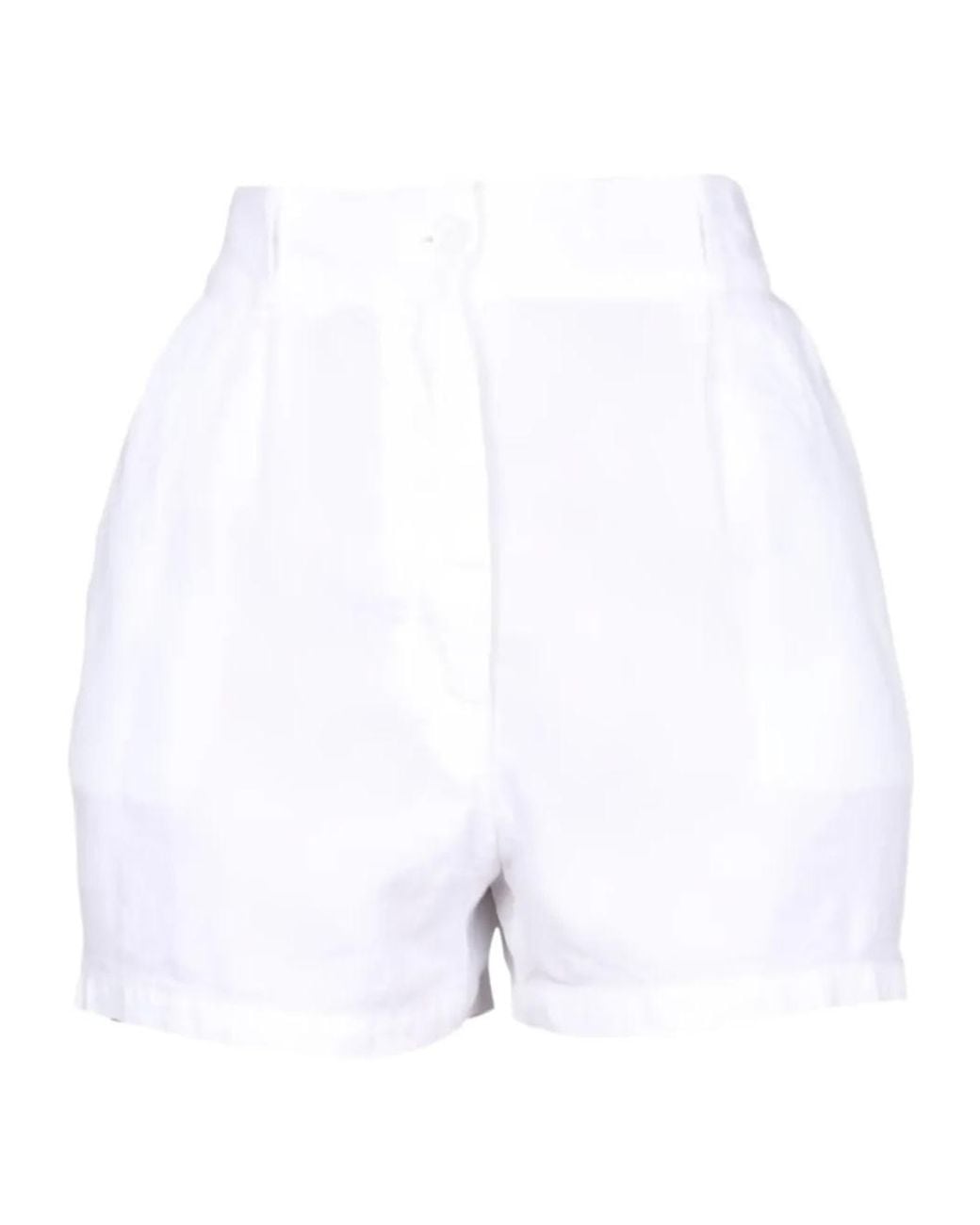 Aspesi White Front Pocket Shorts
