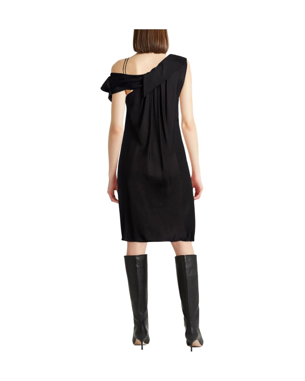 Sportmax Black Solid Color Dress